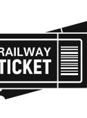 Railway ticket icon. Simple illustration of railway ticket vector icon for web design isolated on white background